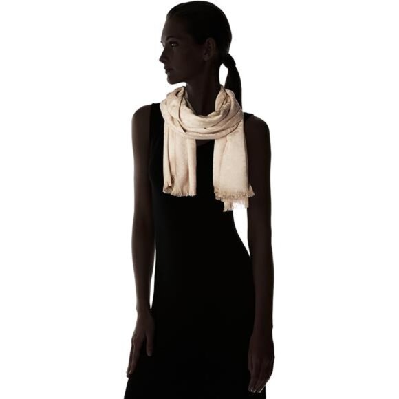 Lightweight Pashmina Scarf for Women Shawl Wrap Winter Fall Accessories Tonal Lo - Picture 3 of 4